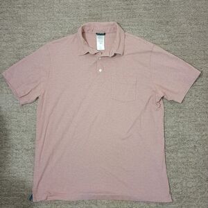 Patagonia Squeaky Clean Polo Mens Large Short Sleeve Stripe Organic Cotton